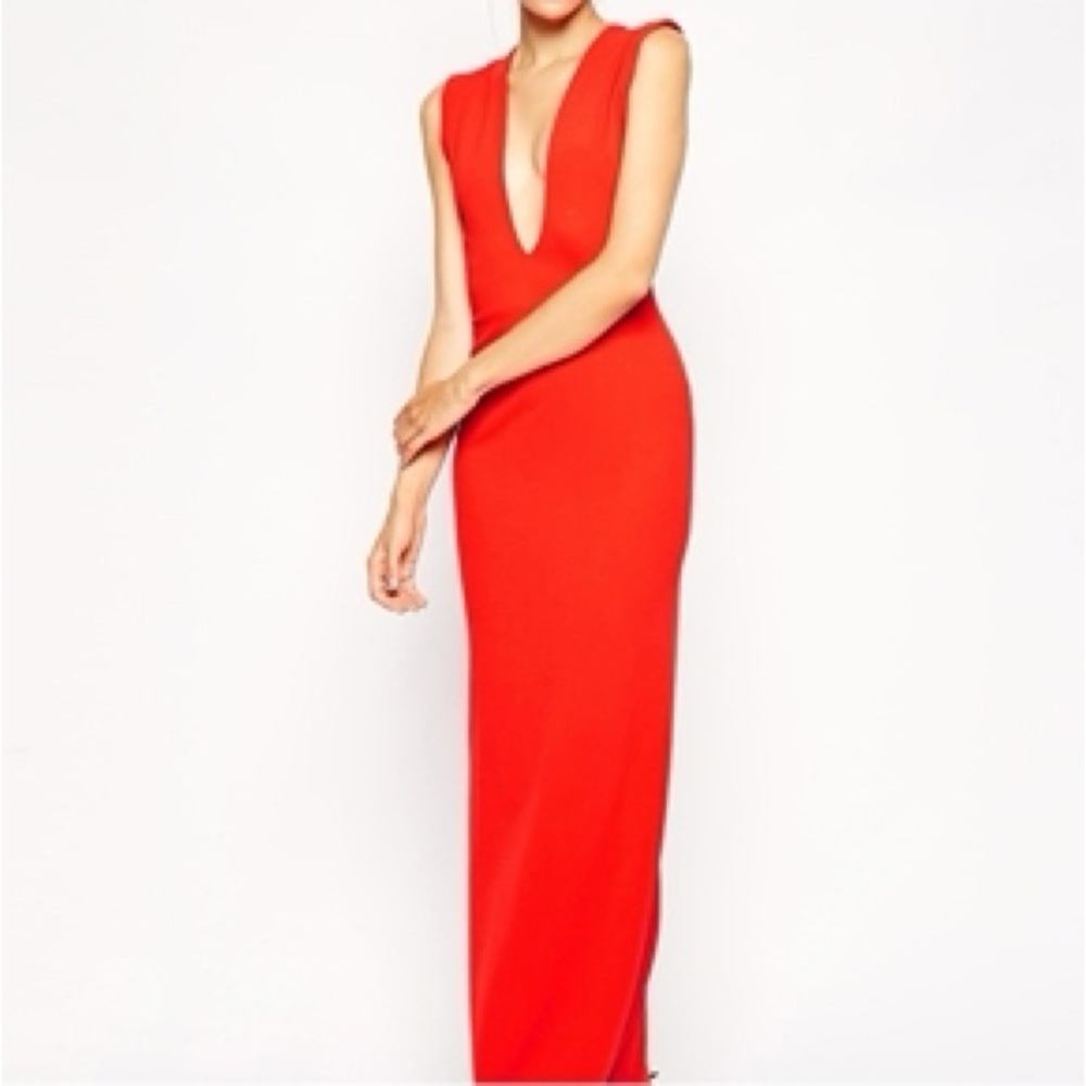 Solace London Aretha Dress - Red